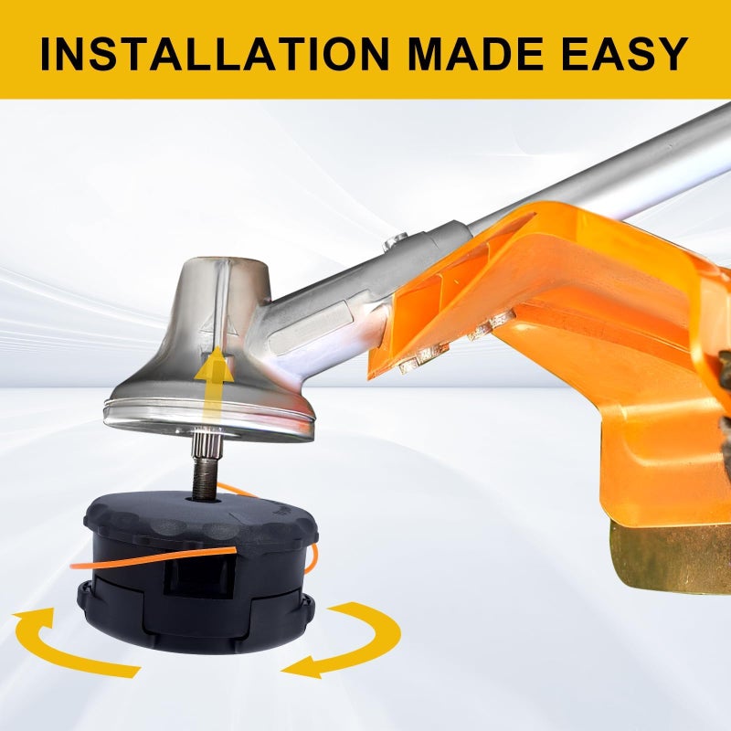 Panari SRM 225 Trimmer Head Speed Feed 400 for Echo Weed Eater Head Echo SRM-225 SRM225 SRM211 PAS210 PAS211 PAS231 PAS260 PAS265 SRM Series Straight Shaft Bump Head - Image 5